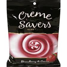 creme savers strawberry candy