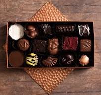 sweet and chocolate box