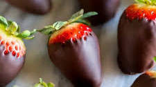 chocolate coated strawberries