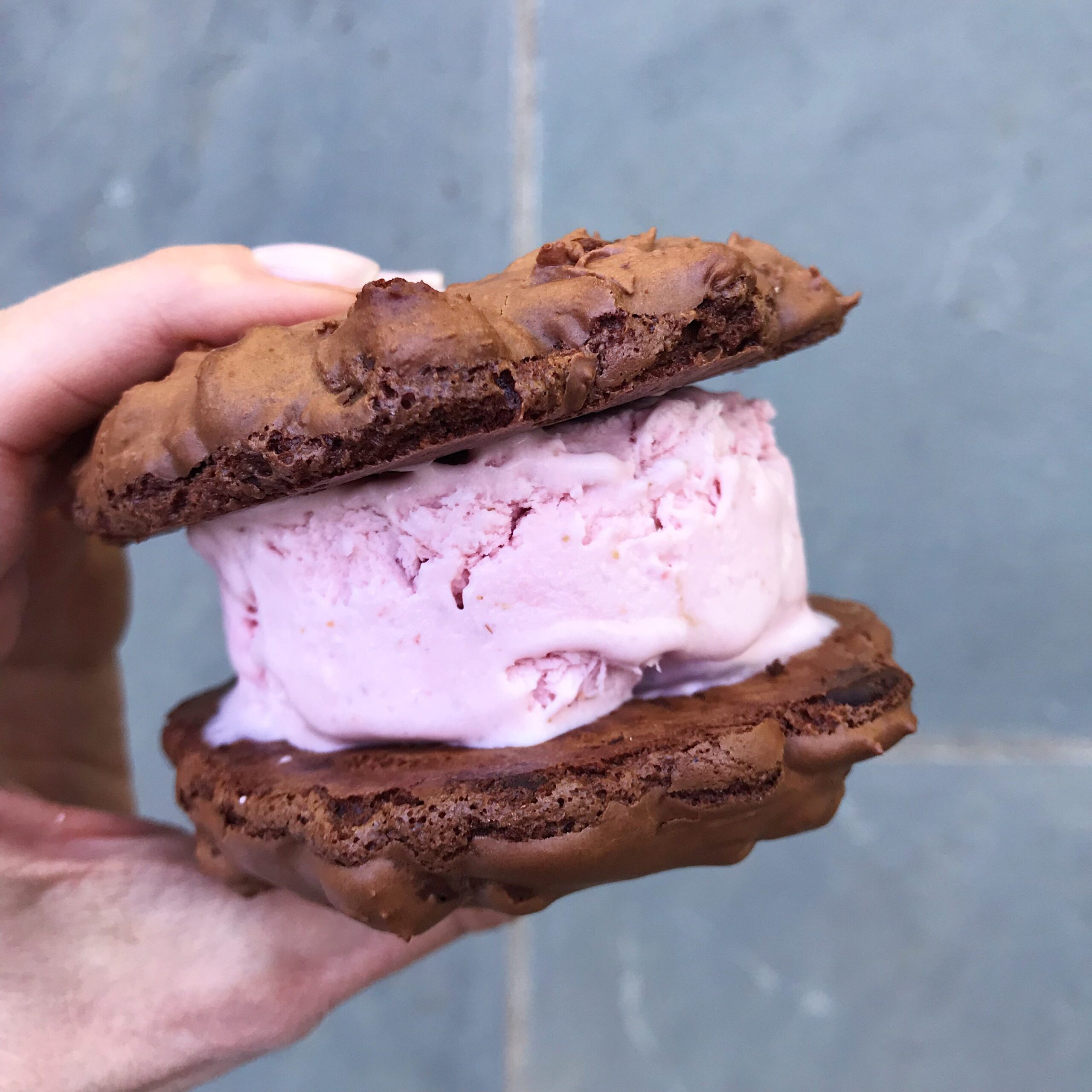 cookie ice cream sandwich